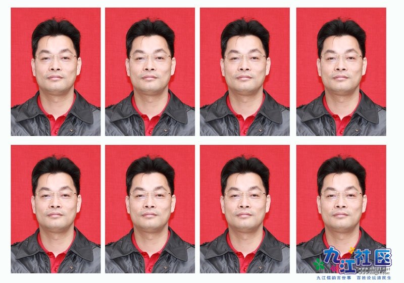 8开一寸排好版的